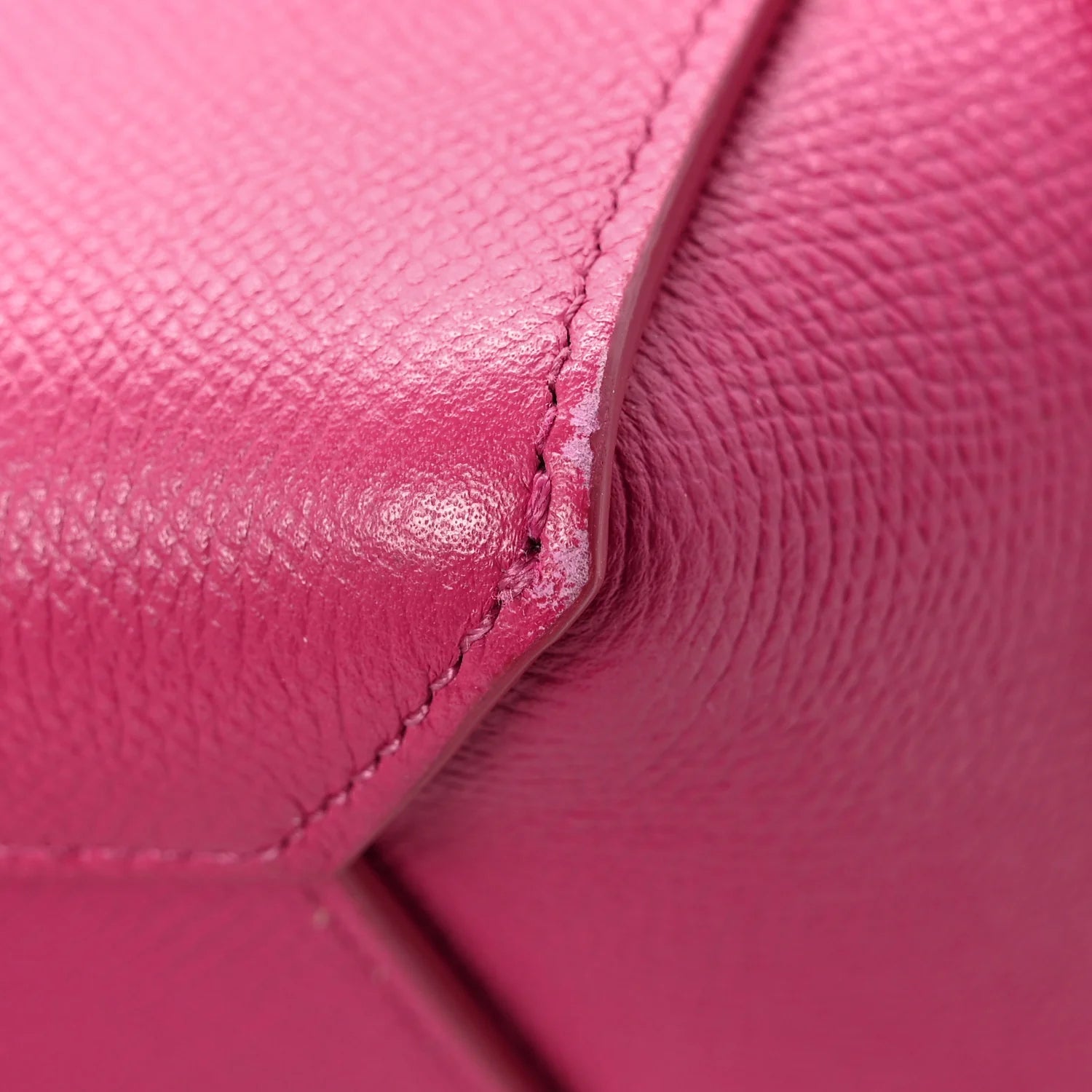 Grained Calfskin Nano Belt Bag Raspberry