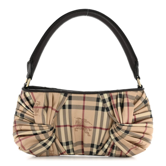 Haymarket Check Knot Shoulder Bag Chocolate