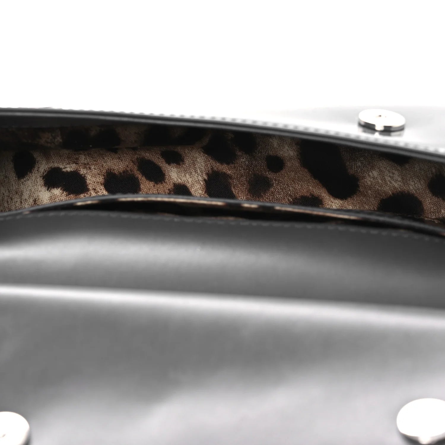 Patent Small Miss Sicily Satchel Grey