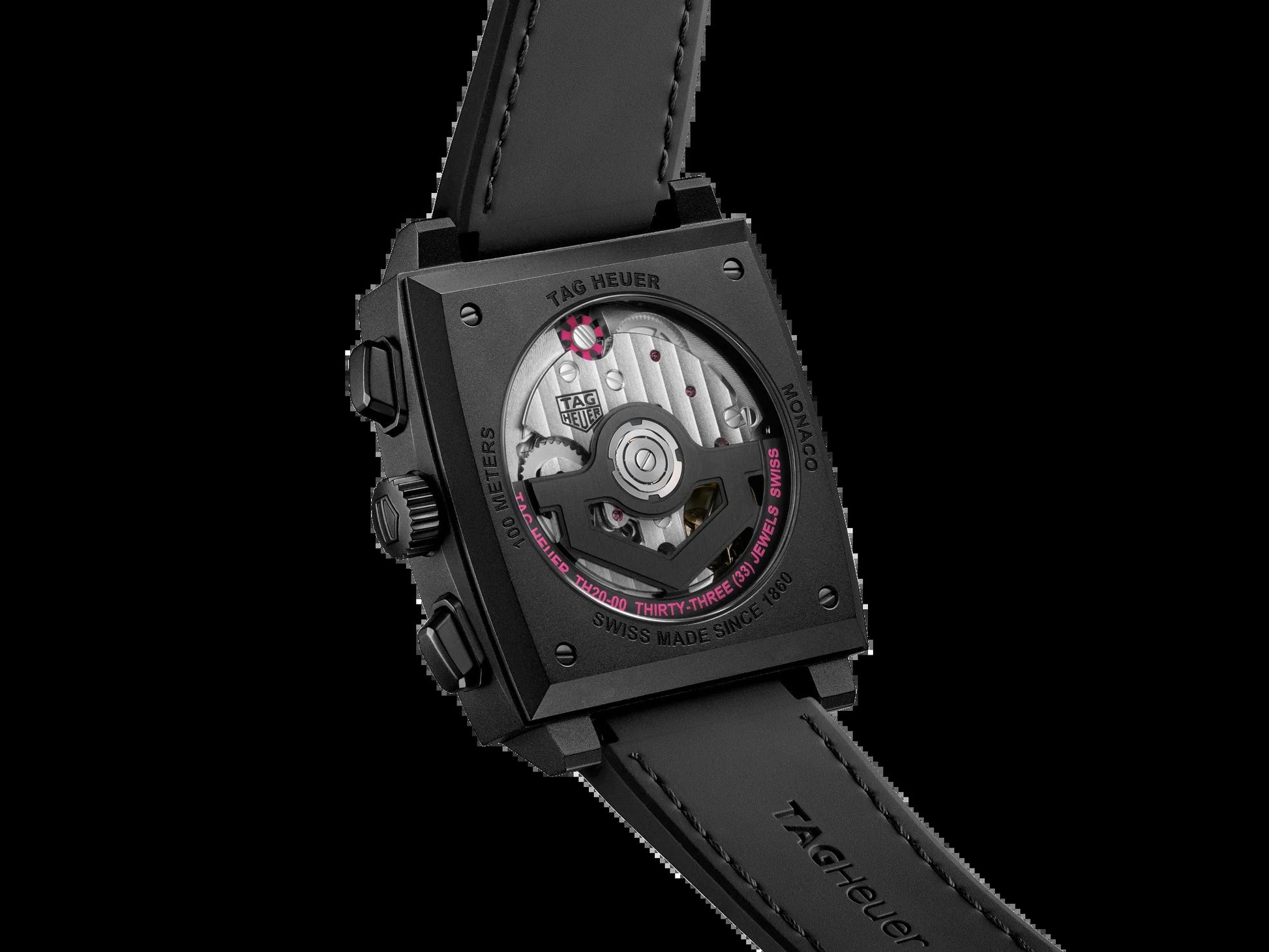 Unworn  Monaco Chronograph Skeleton, Black DLC Titanium, Automatic, 39Mm, Ref# CBL218B.FT6236, Box and Papers