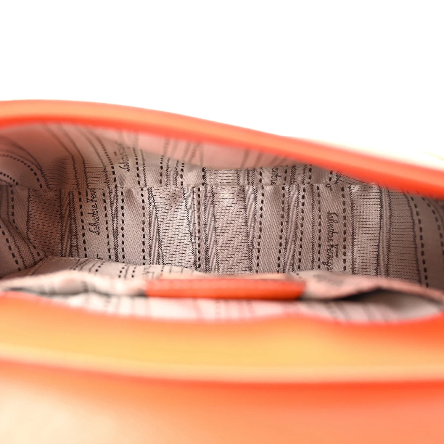 Printed Calfskin Paris Crossbody Bag Orange