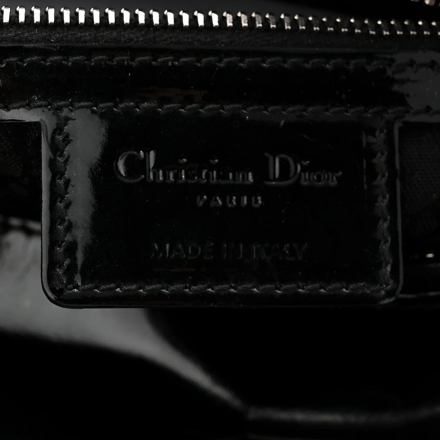 Patent Cannage Medium Lady Dior Black