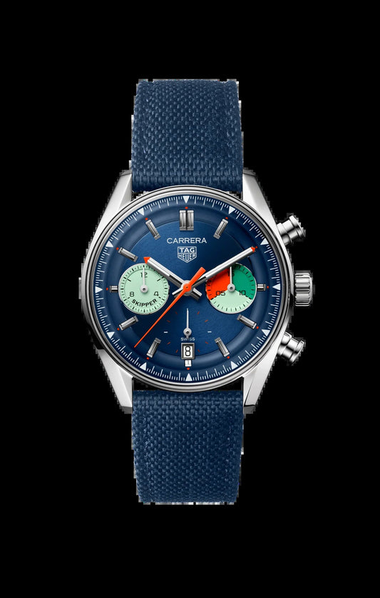 Unworn  Carrera Chronograph Skipper, Stainless Steel, 39Mm, Ref# CBS2213.FN6002, Box & Papers