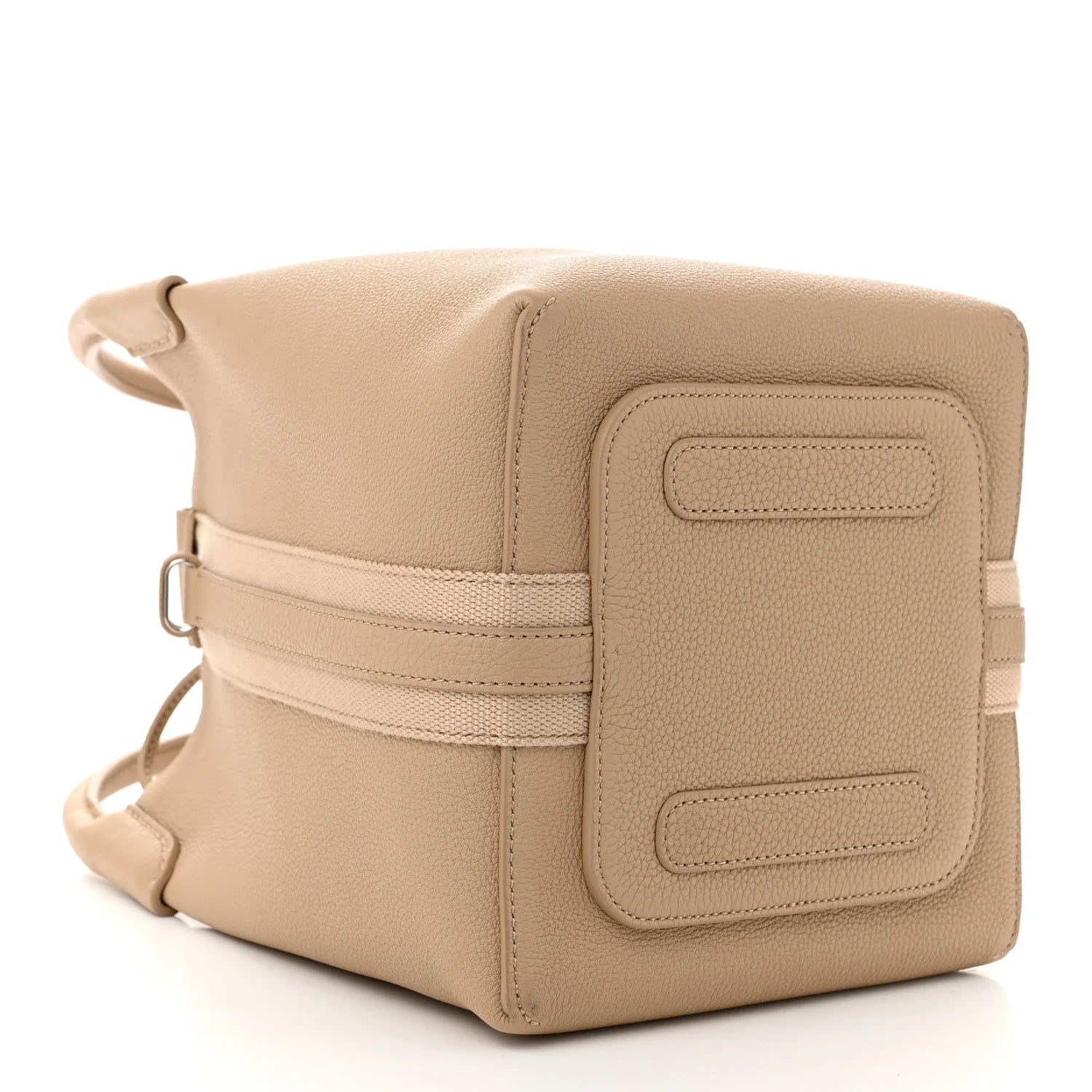 Grained Calfskin Micro Bale Bag Light Mastic