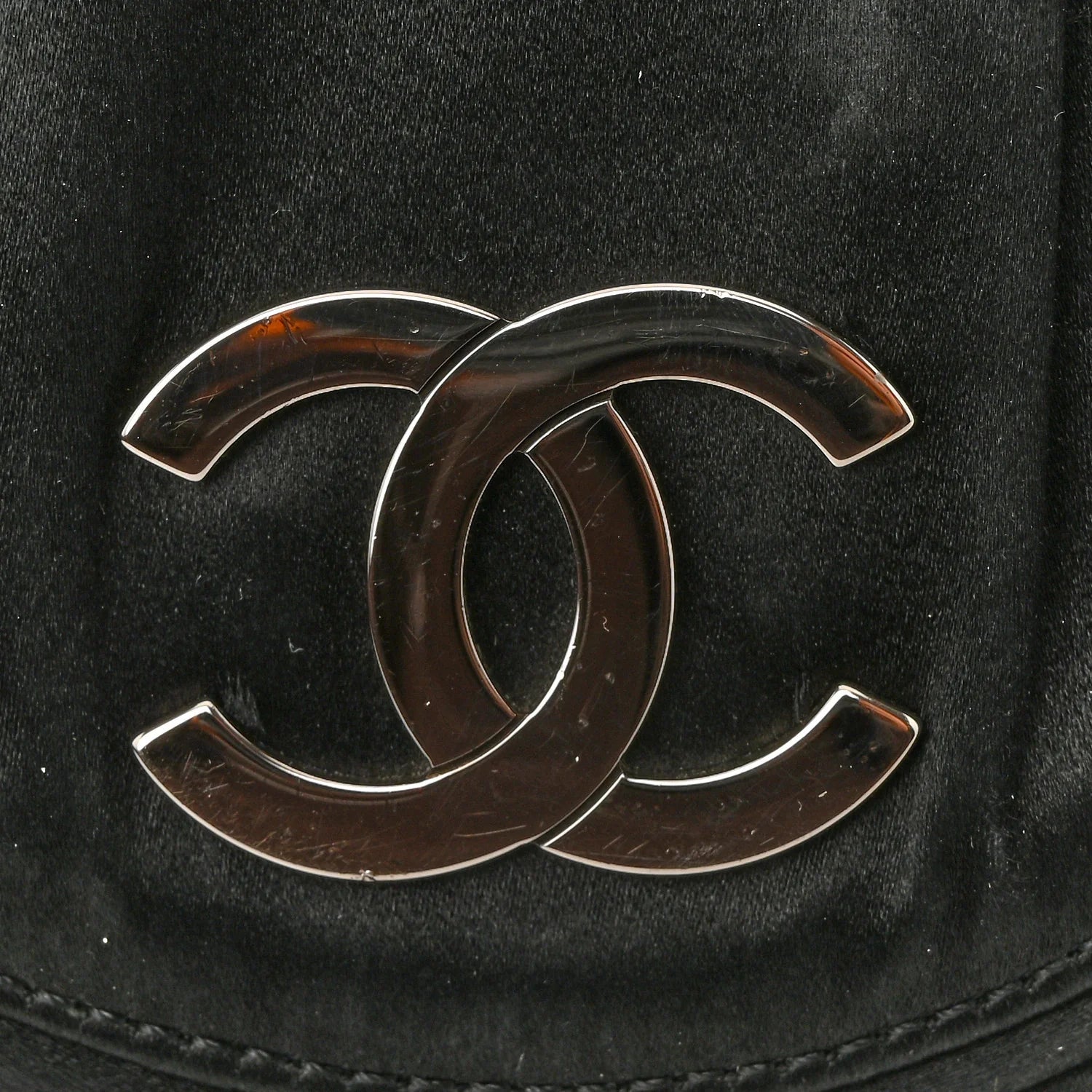 Satin Quilted Flap Clutch Black