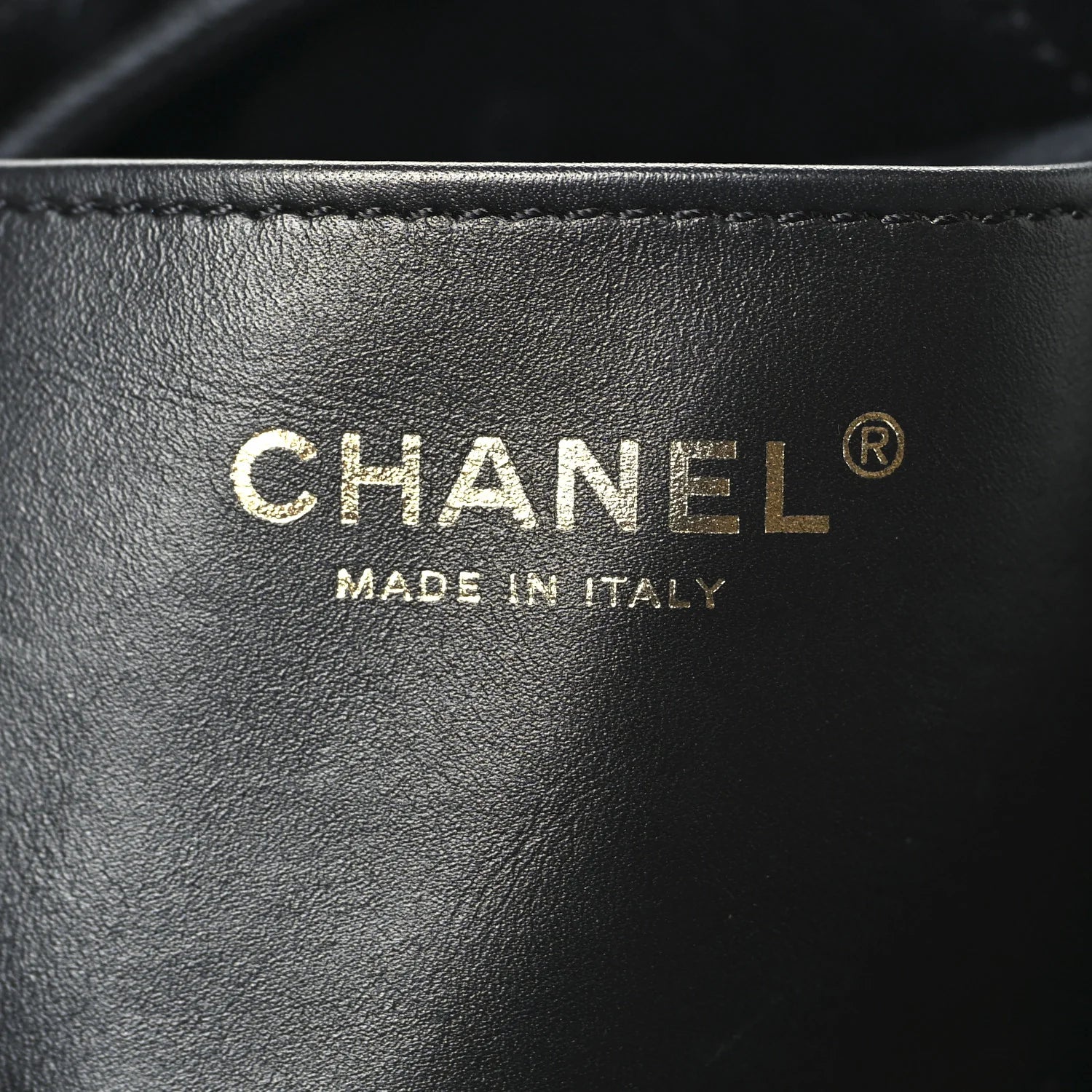 Shiny Calfskin Quilted Mini  22 Black