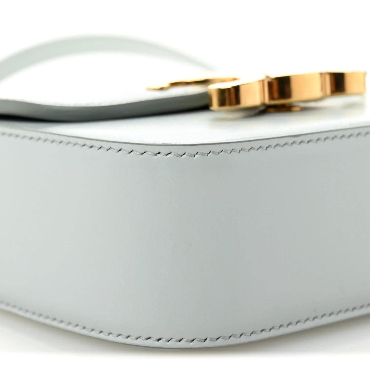 Shiny Calfskin Mini Claude Soft Blue