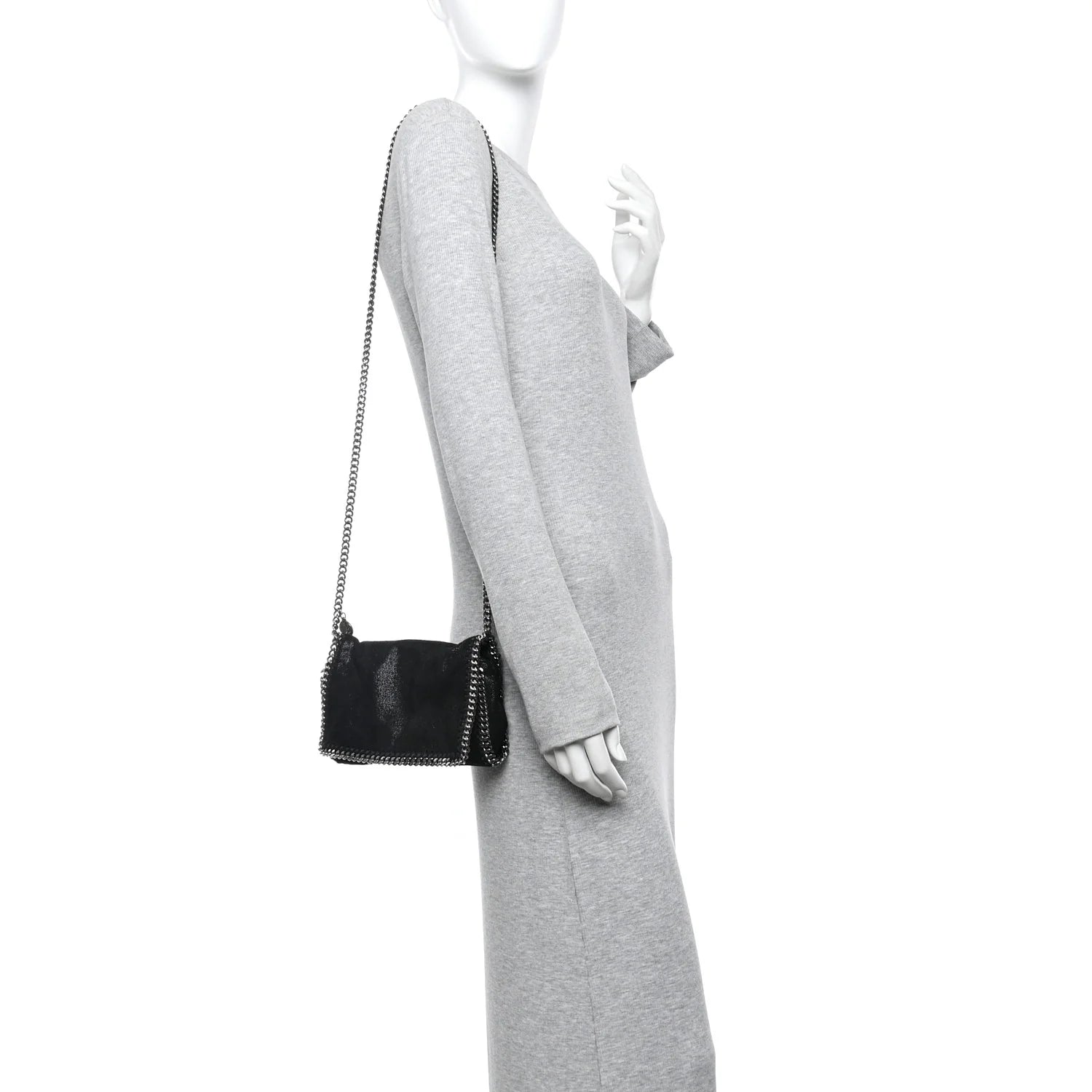 Shaggy Deer Falabella Crossbody Clutch Black