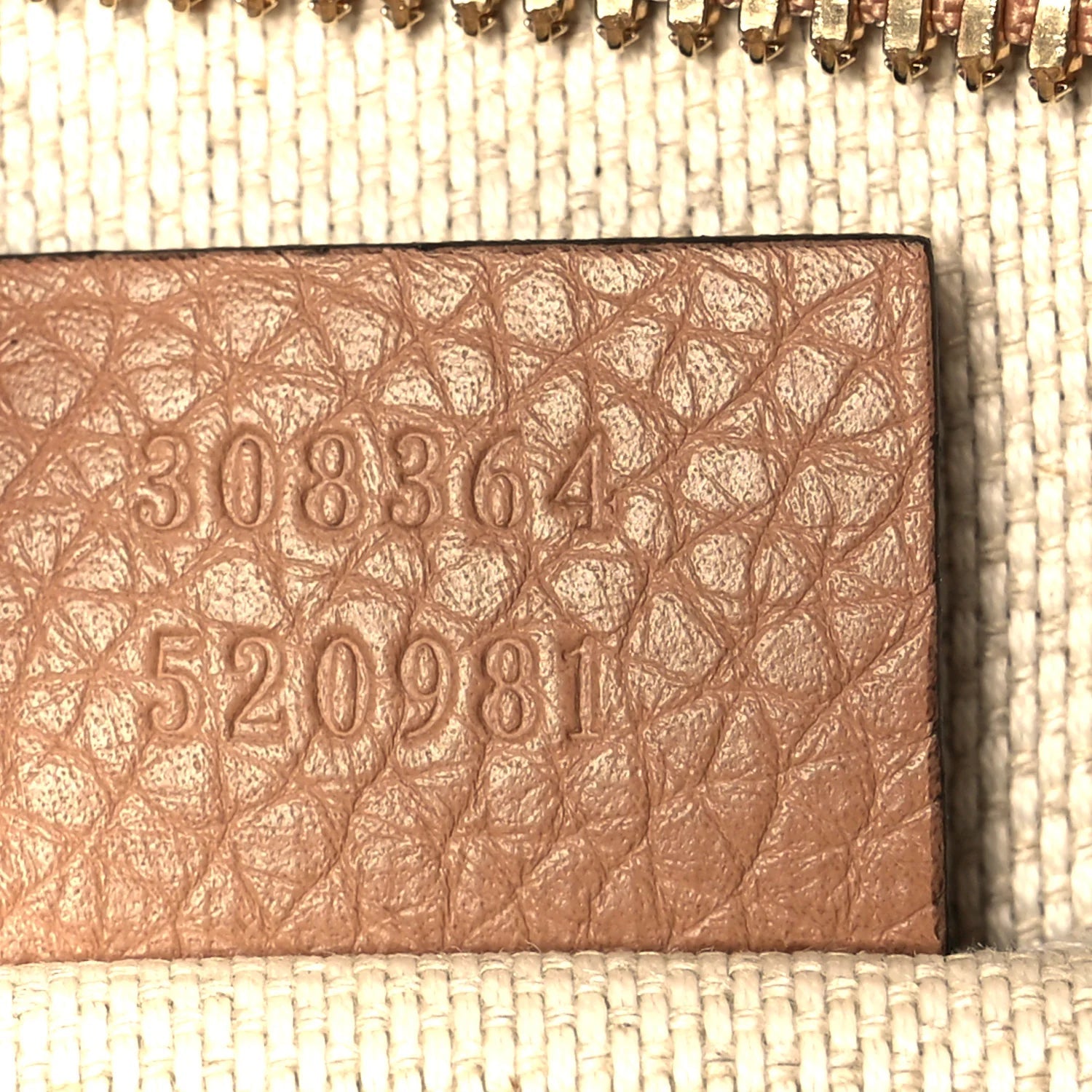 Pebbled Calfskin Small Soho Disco Bag Camelia