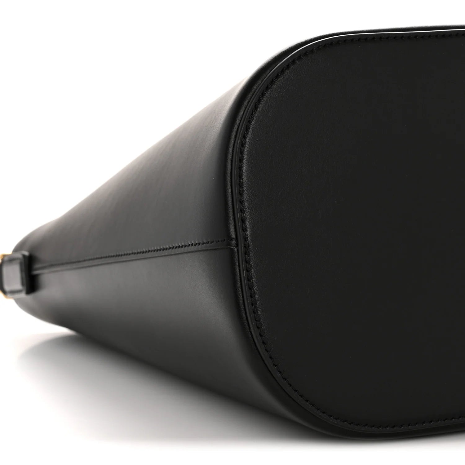 Smooth Calfskin Triomphe Medium Louise Bag Black