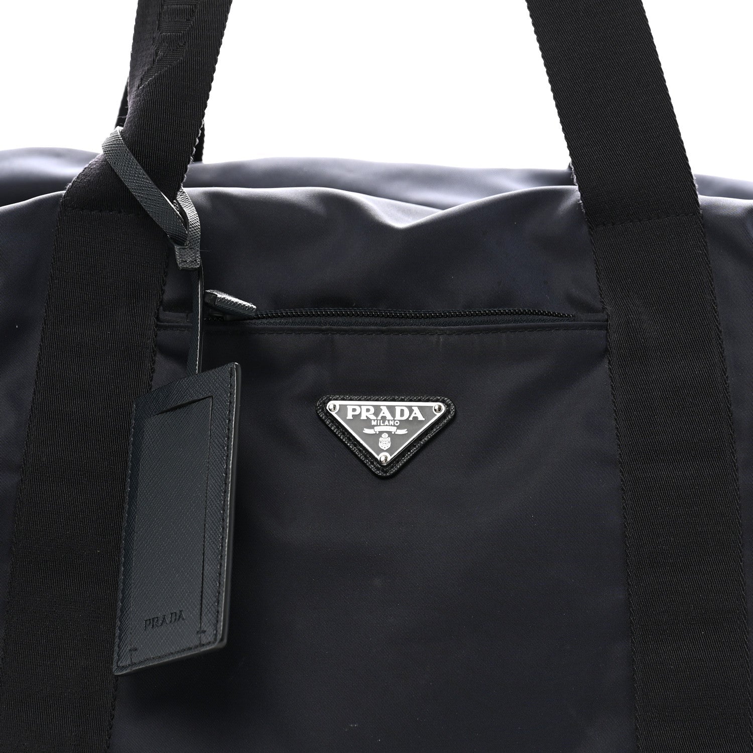 Re-Nylon Saffiano Duffle Bag Navy