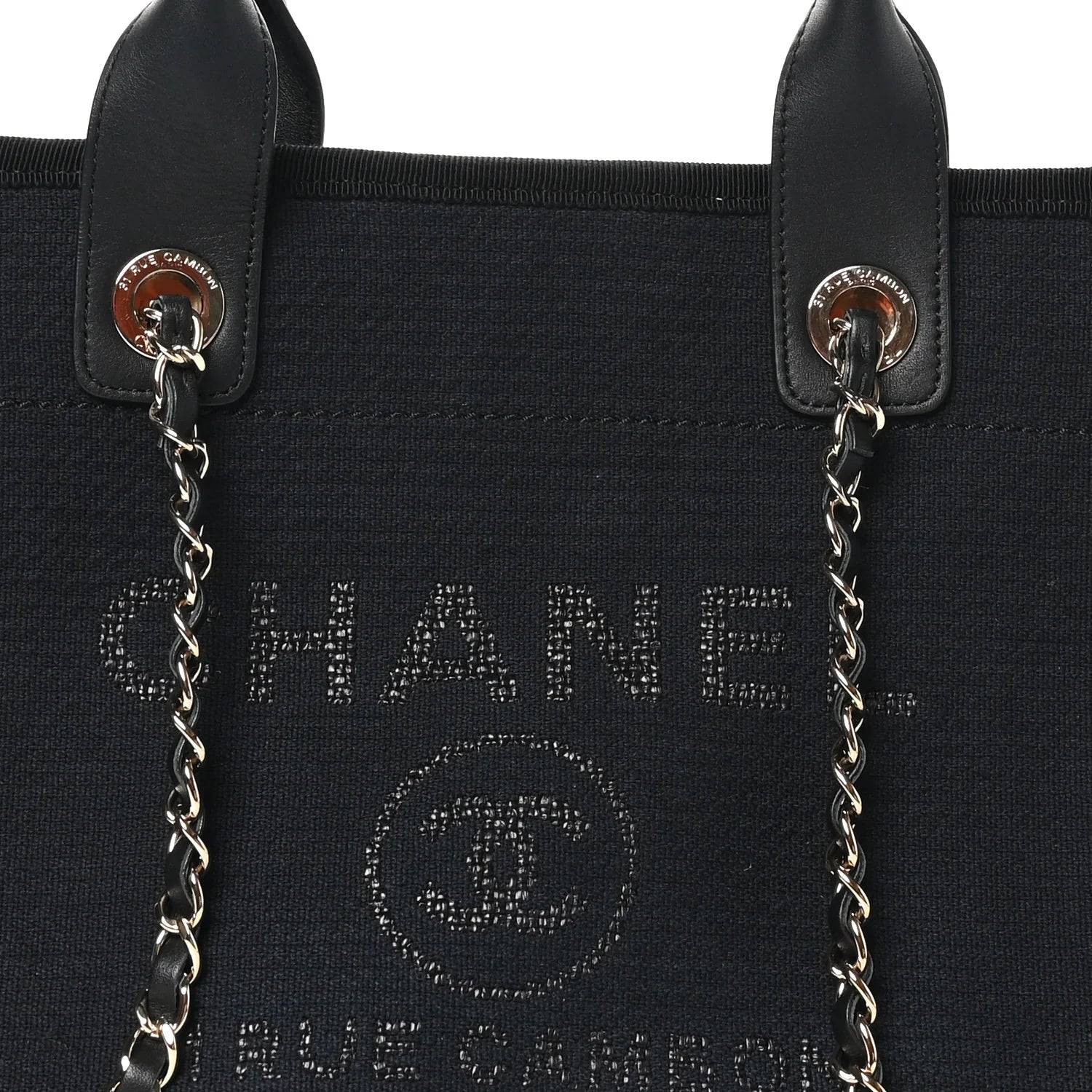 Mixed Fibers Small Deauville Tote Black