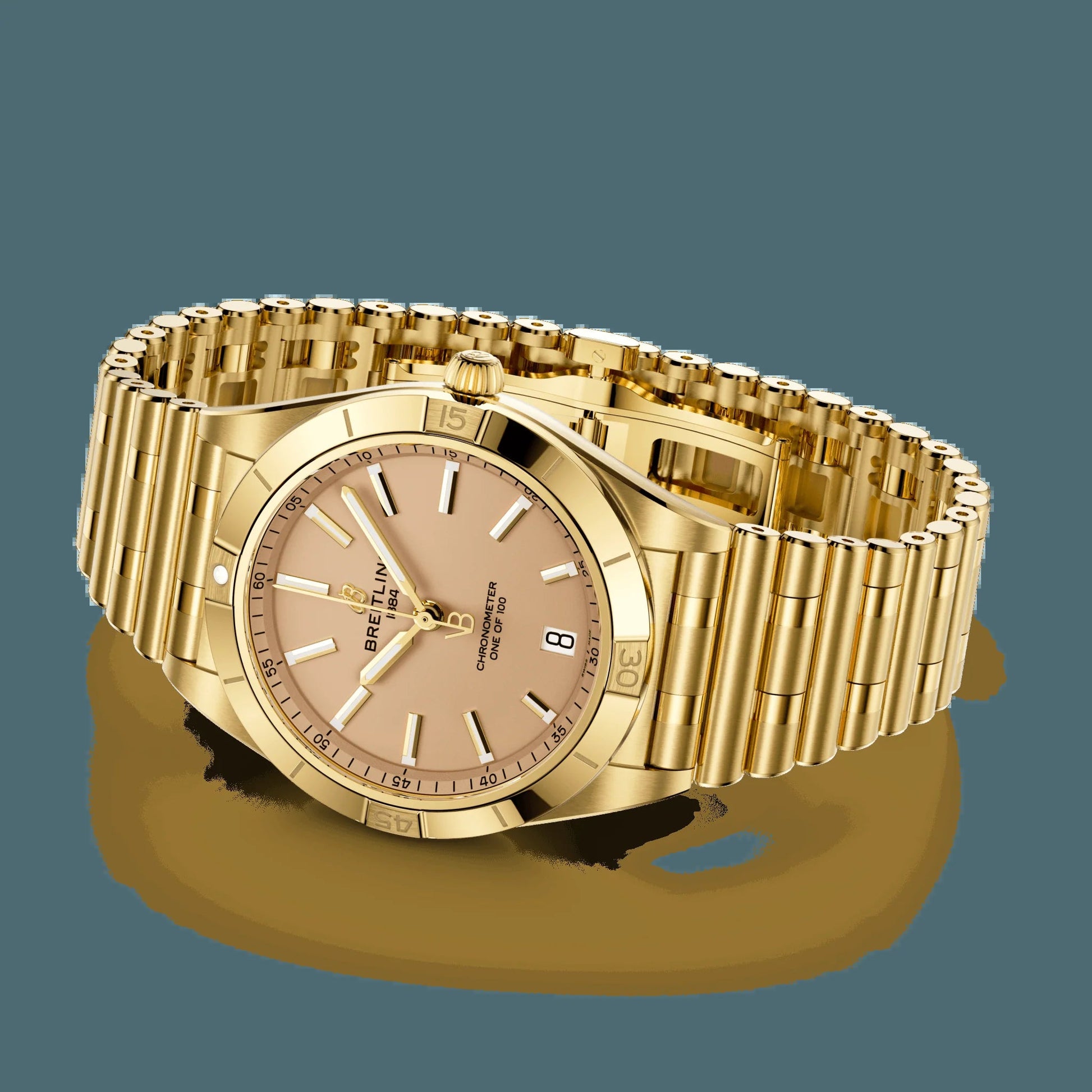 Chronomat Automatic 36 Victoria Beckham, 18K Yellow Gold, Ref# K103801A1A1K1, Unworn 2024