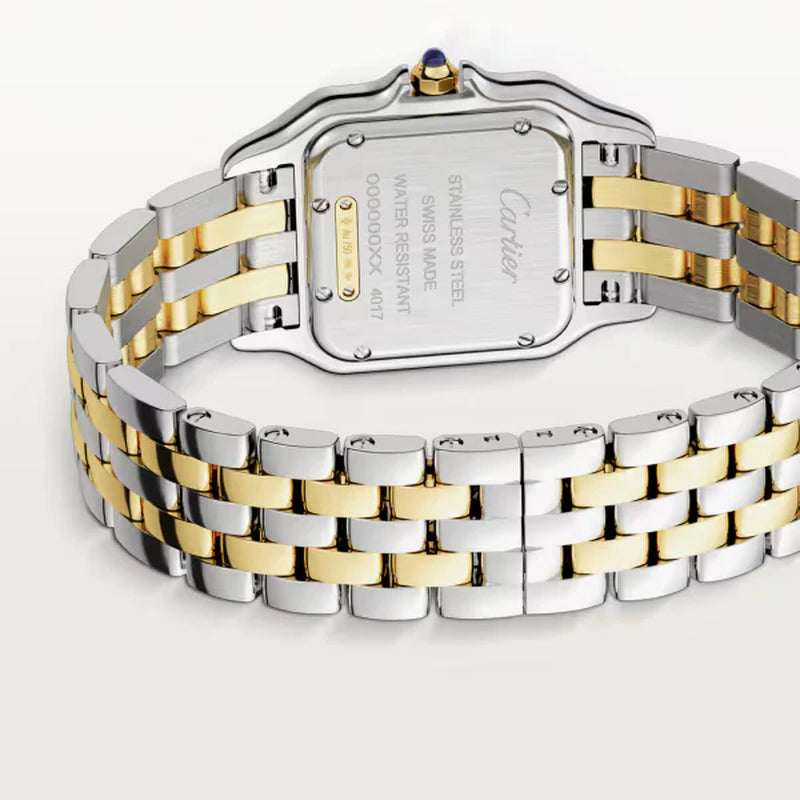 Unworn  Panthère De , Stainless Steel, 18K Yellow Gold, 29Mm X 37Mm, Ref# W2PN0007, Box and Papers
