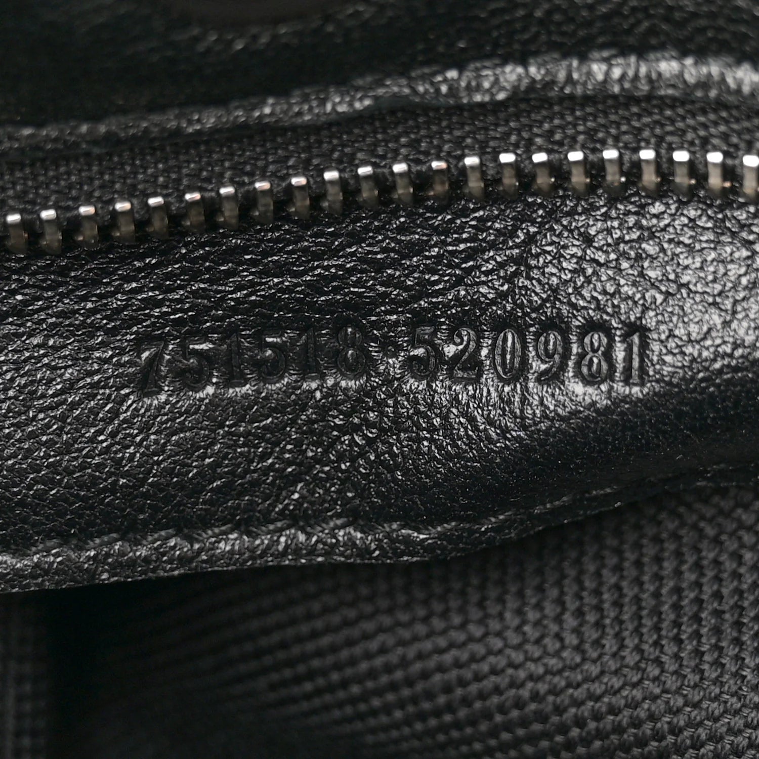 Sakai Be Green Calfskin Diagonal Stitched Small Blondie Tote Black