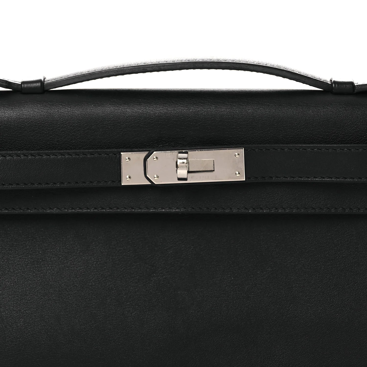 Swift Kelly Cut Clutch Pochette Black