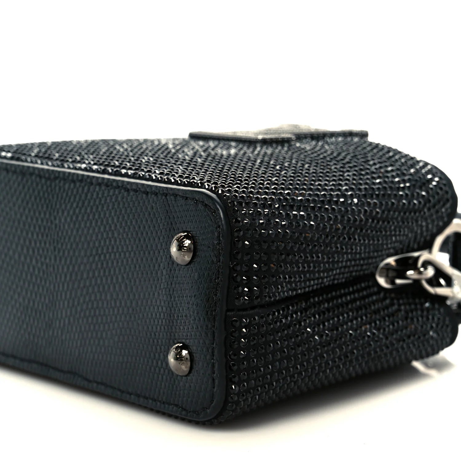 Swarovski Crystal Satin Lizard Nano Capucines Black