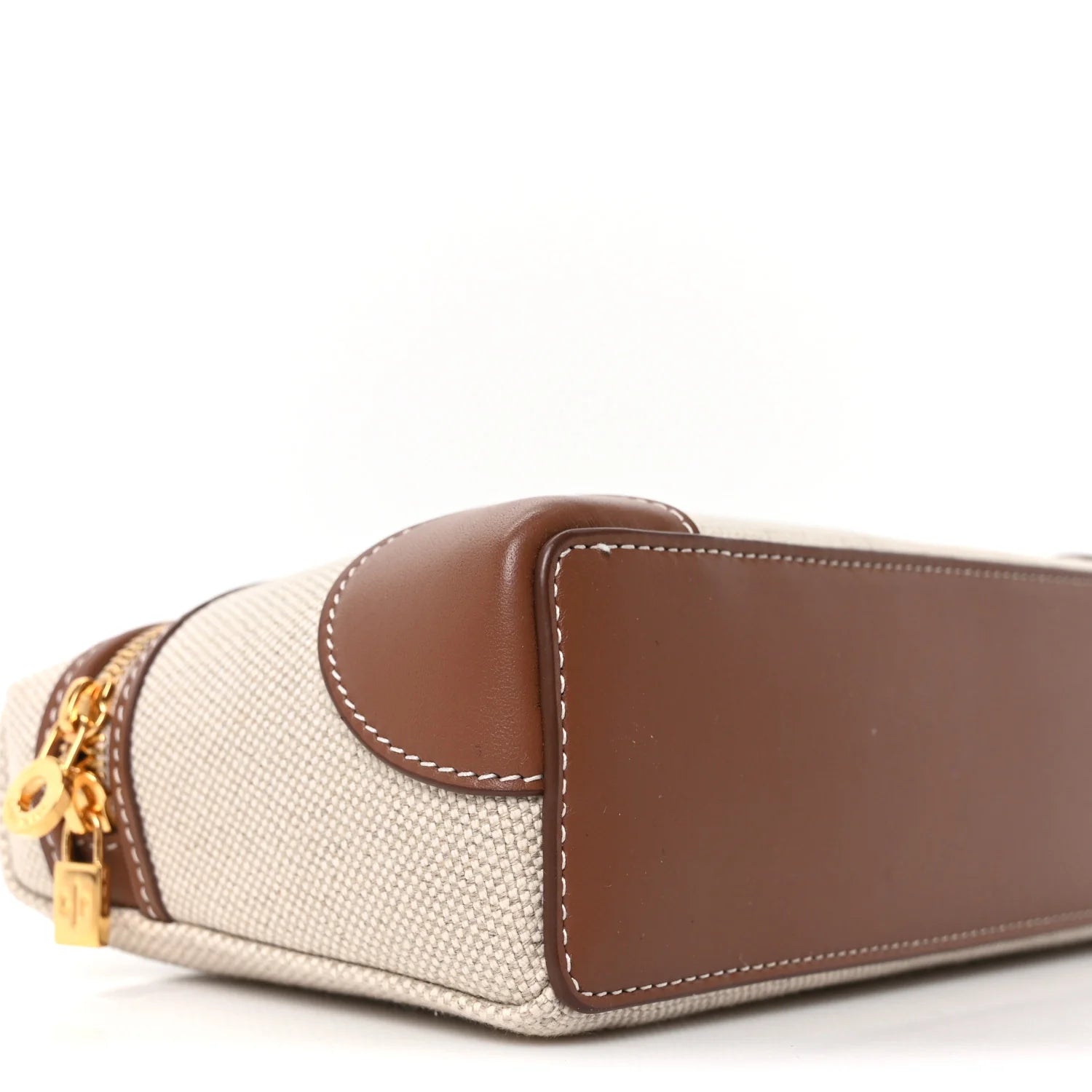 Cotton Linen L19 Extra Pocket Pouch Natural Caramel Sugar