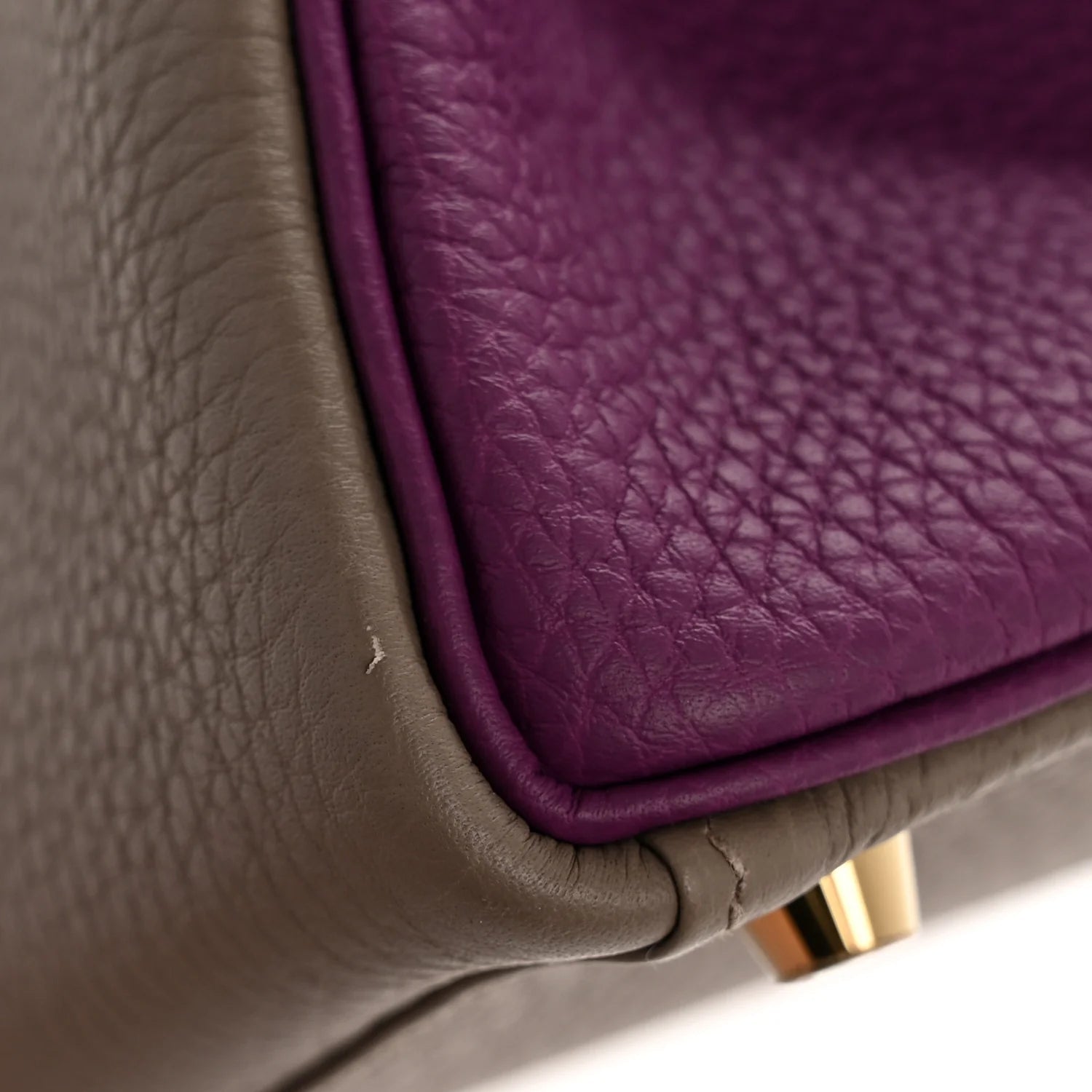 Togo Horseshoe Kelly Retourne 28 Gris Asphalte Anemone