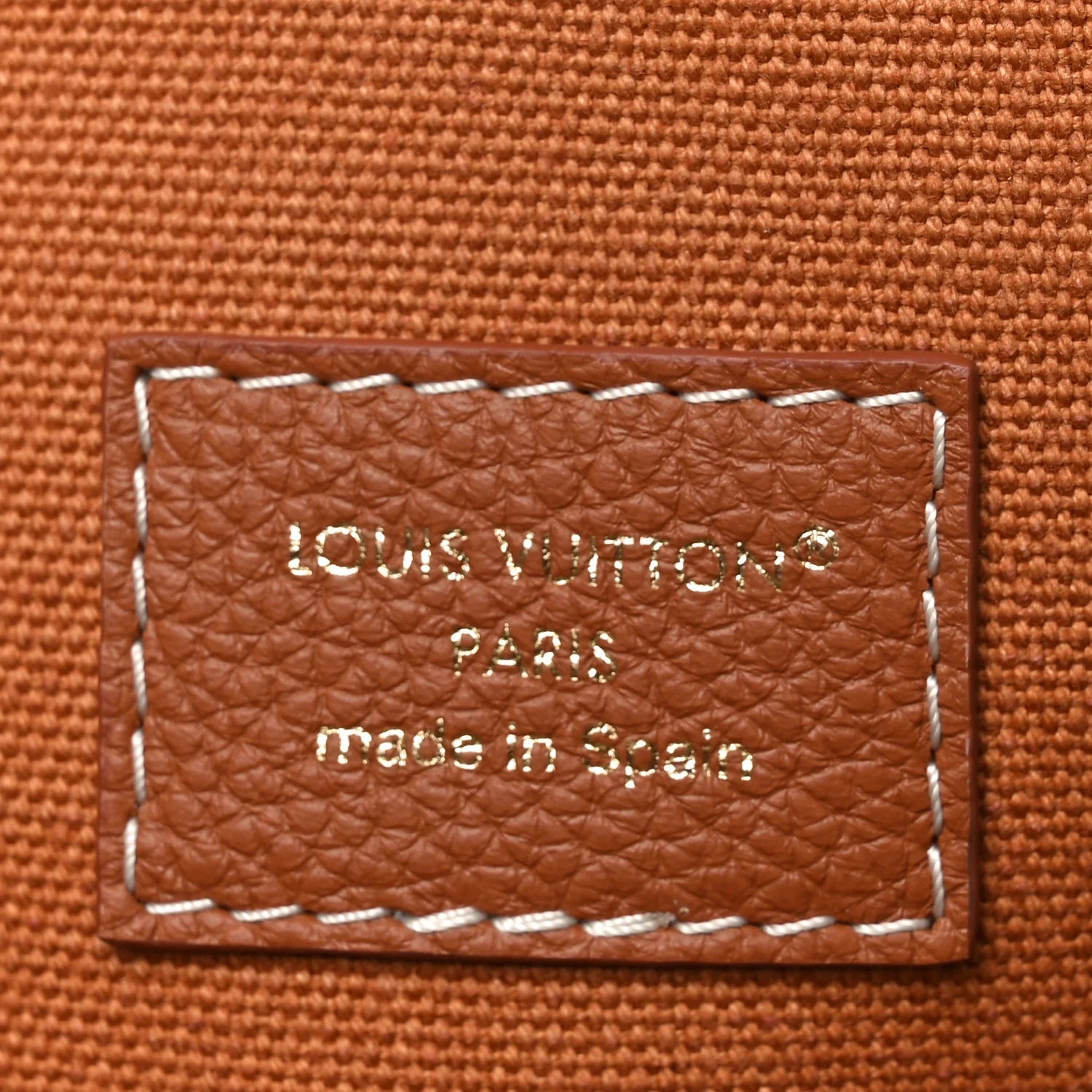 Grained Calfskin Low Key Duffle Tote Cognac