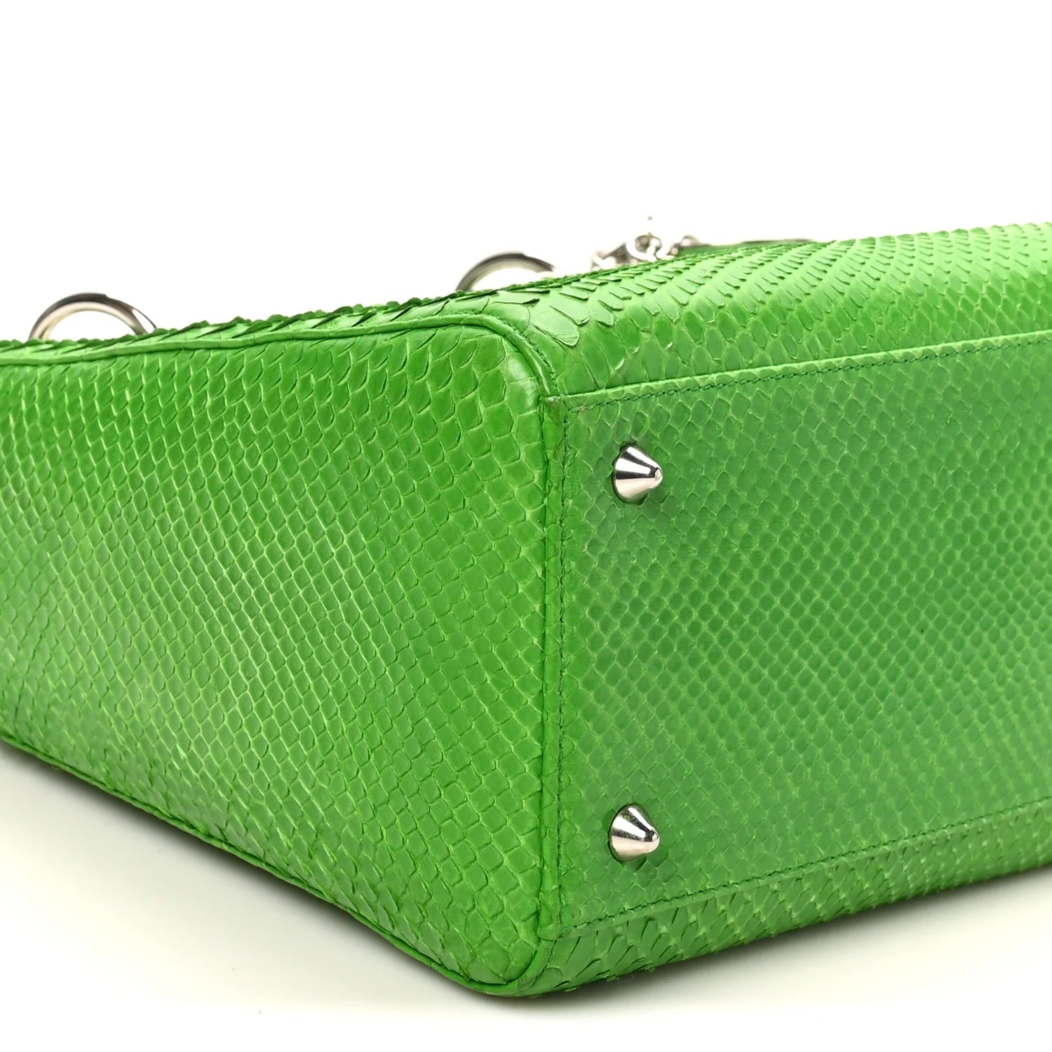 Snakeskin Medium Lady Dior Green