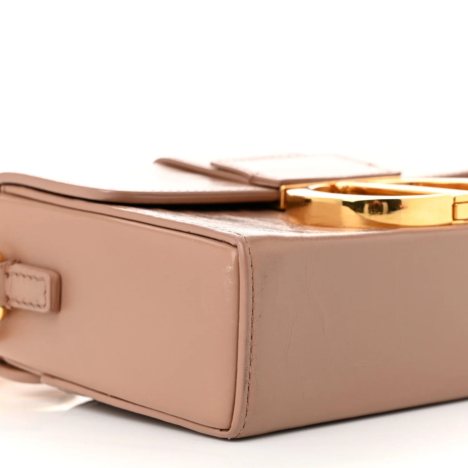 Smooth Calfskin Micro 30 Montaigne Flap Bag Pale Pink