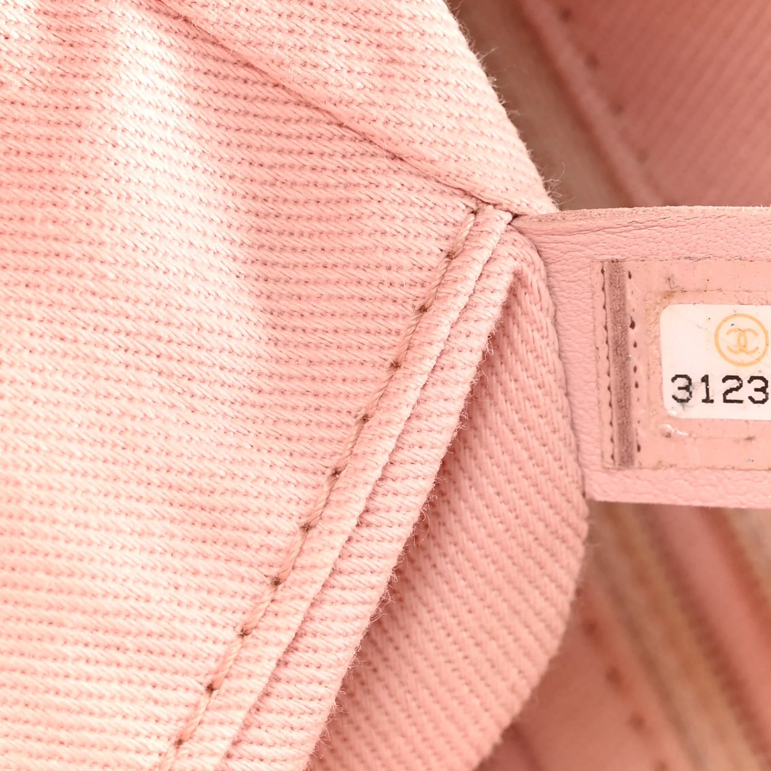 Straw Lurex Small Deauville Tote Pink