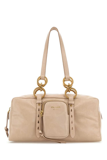 POWDER PINK LEATHER HANDBAG