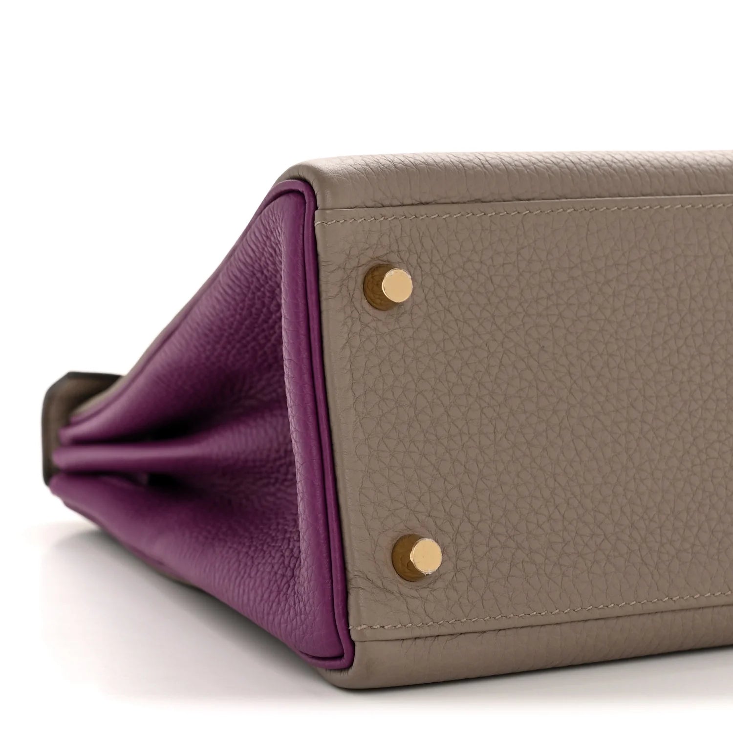 Togo Horseshoe Kelly Retourne 28 Gris Asphalte Anemone