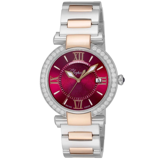 Unworn  Imperiale Quartz, Stainless Steel, 18K Rose Gold and Diamonds, 36Mm, Ref# 388532-6018, Box and Papers