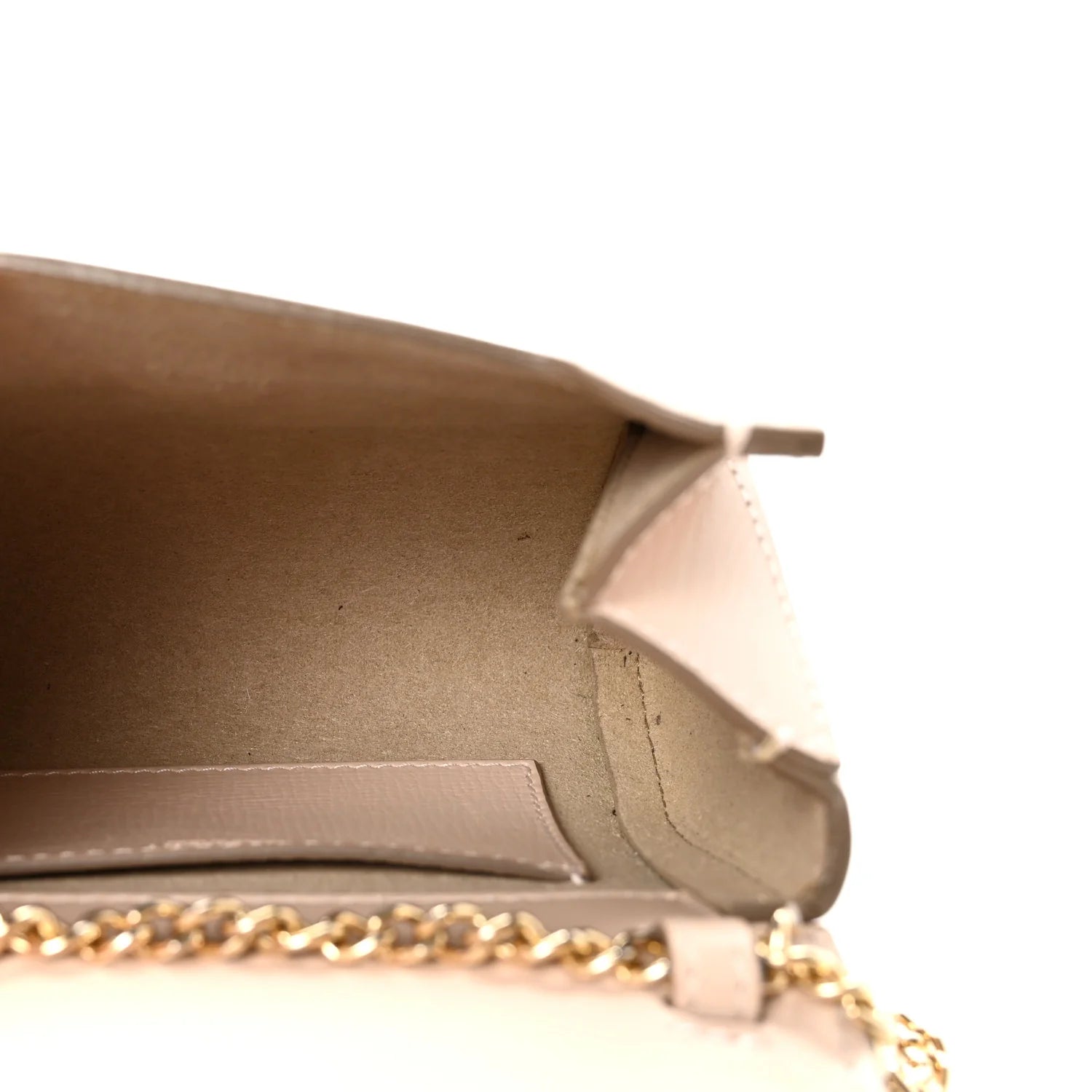 Textured Calfskin Micro Pandora Box Clutch Nude Pink