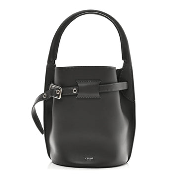 Smooth Calfskin Nano Big Bag Bucket Grey