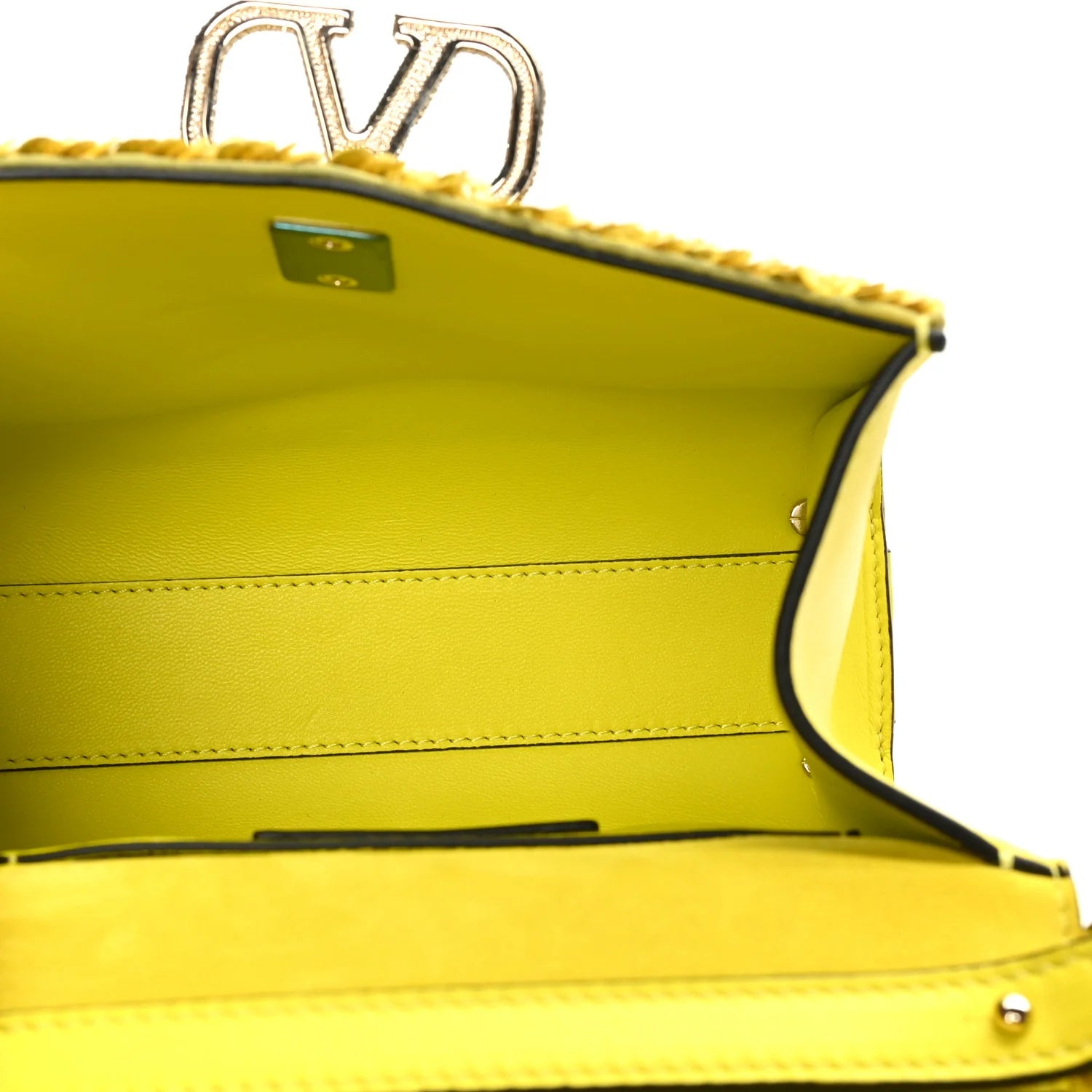 Sequin Crystal Embroidered Mini Vsling Top Handle Bag Yellow