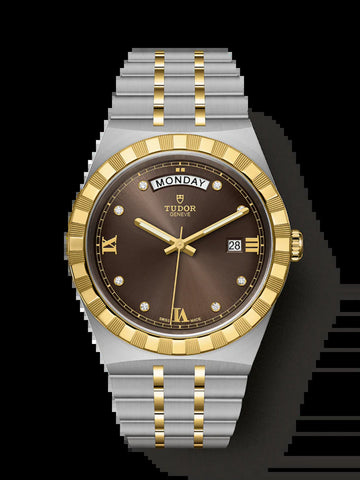 Royal, Stainless Steel and 18K Yellow Gold with Diamond-Set, 41Mm, Ref# M28603-0008