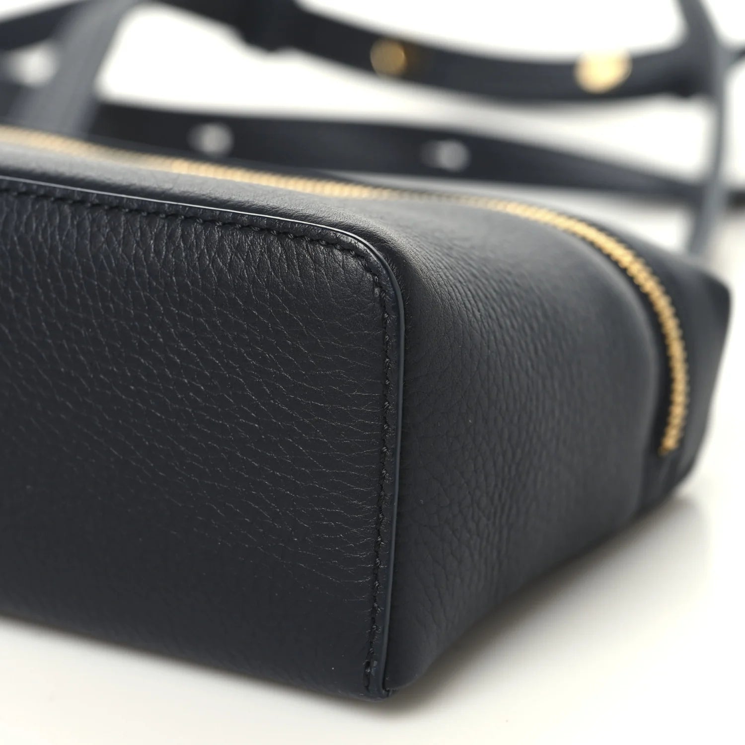 Grained Calfskin L19 Extra Pocket Pouch Navy Blue