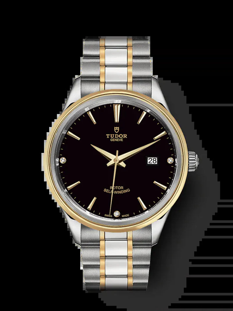 Style, Stainless Steel and Yellow Gold with Diamond-Set, 41Mm, Ref# M12703-0006