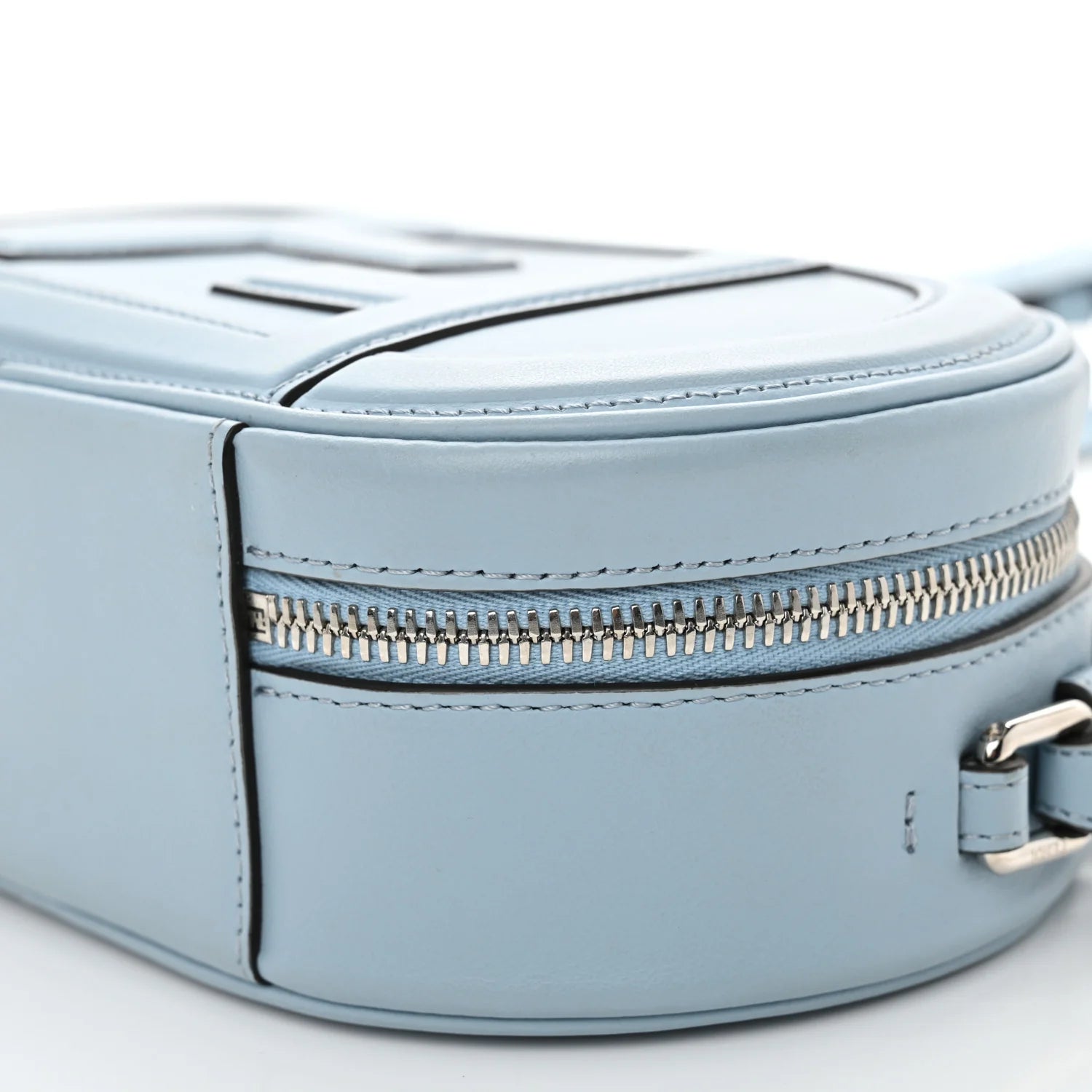 Vitello Grace Camoscio O'Lock Mini Camera Case Azzurro Baby