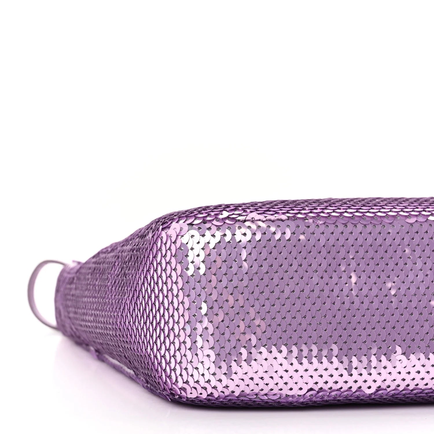 Paillettes Sequin Mini Re-Edition 2000 Bag Lilium Black