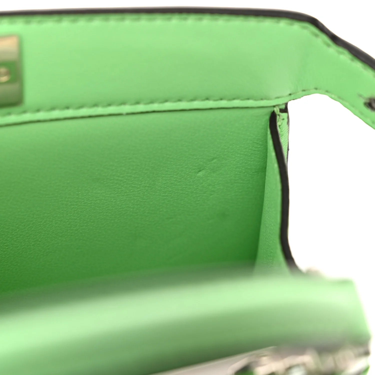 Shiny Nappa Petite Peekaboo I SEE U Satchel Edamame