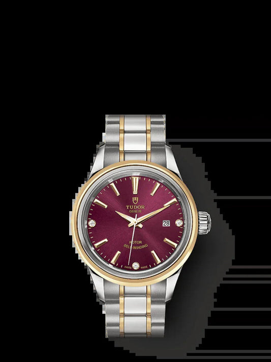 Style, Stainless Steel and Yellow Gold with Diamond-Set, 28Mm, Ref# M12103-0015