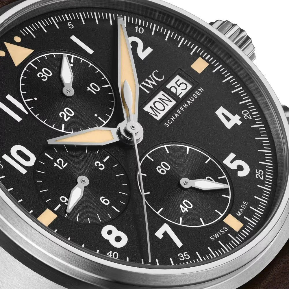 Unworn  Pilot'S Watch Spitfire Chronograph, Stainless Steel , 41Mm, Ref# IW387903, Box and Papers