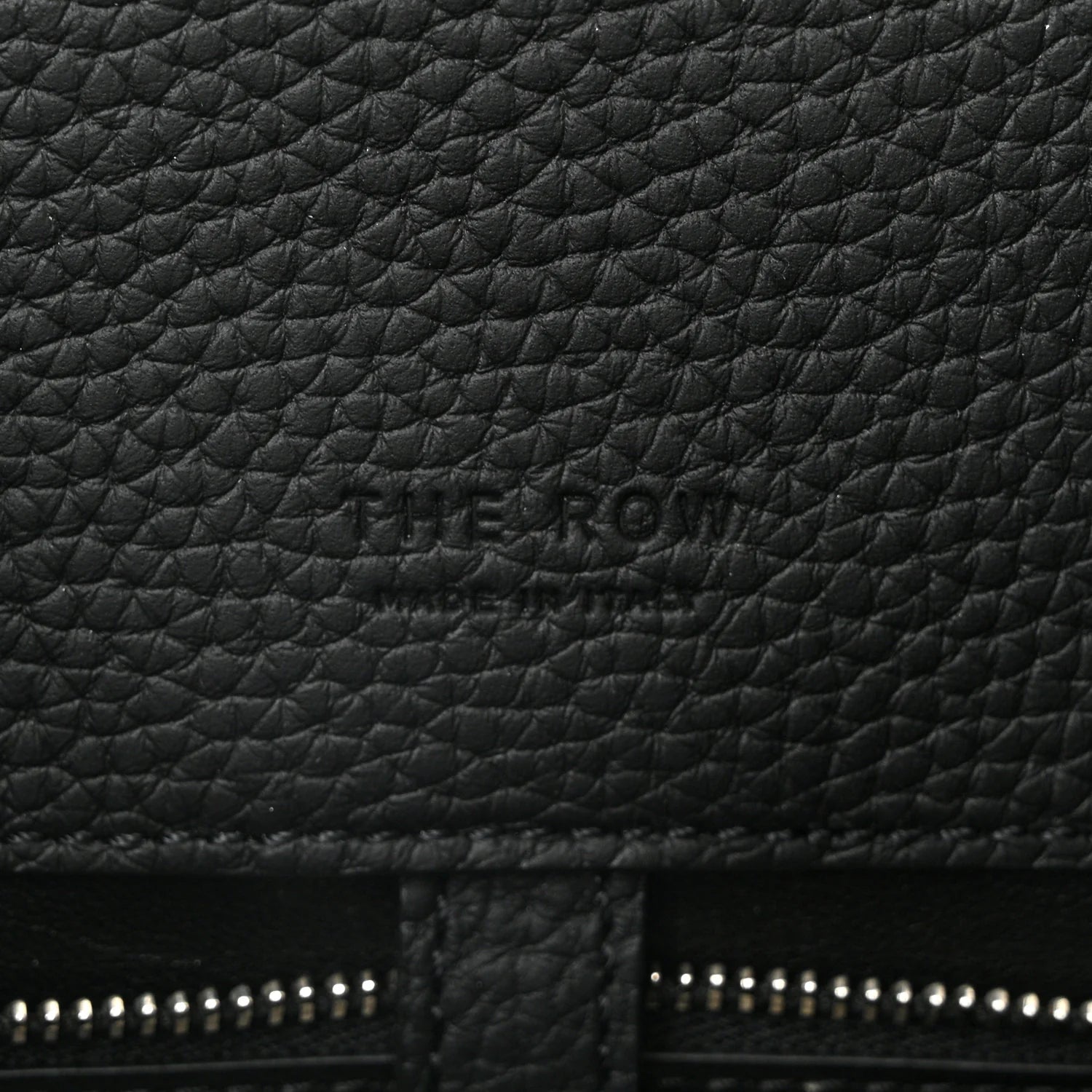 Matte Grained Calfskin Margaux Shoulder 12 Black