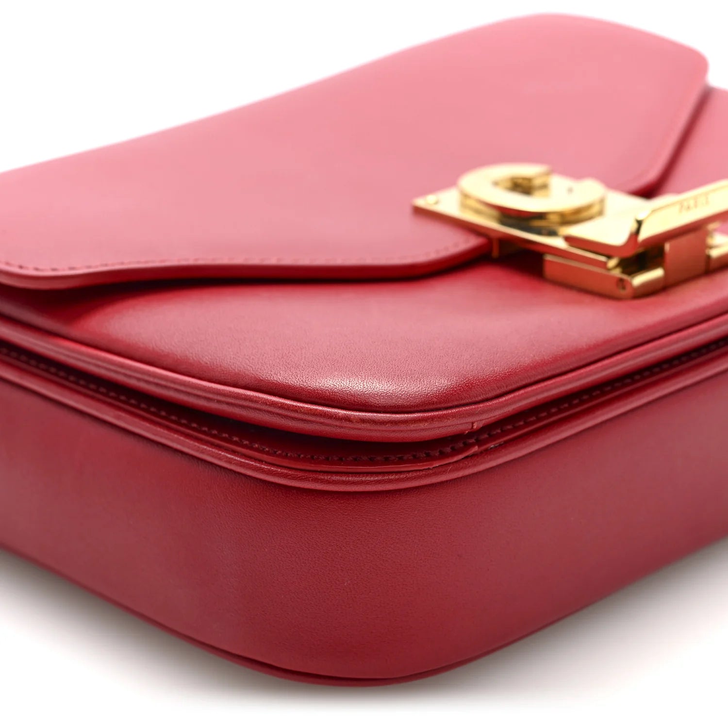 Shiny Calfskin Small C Bag Red