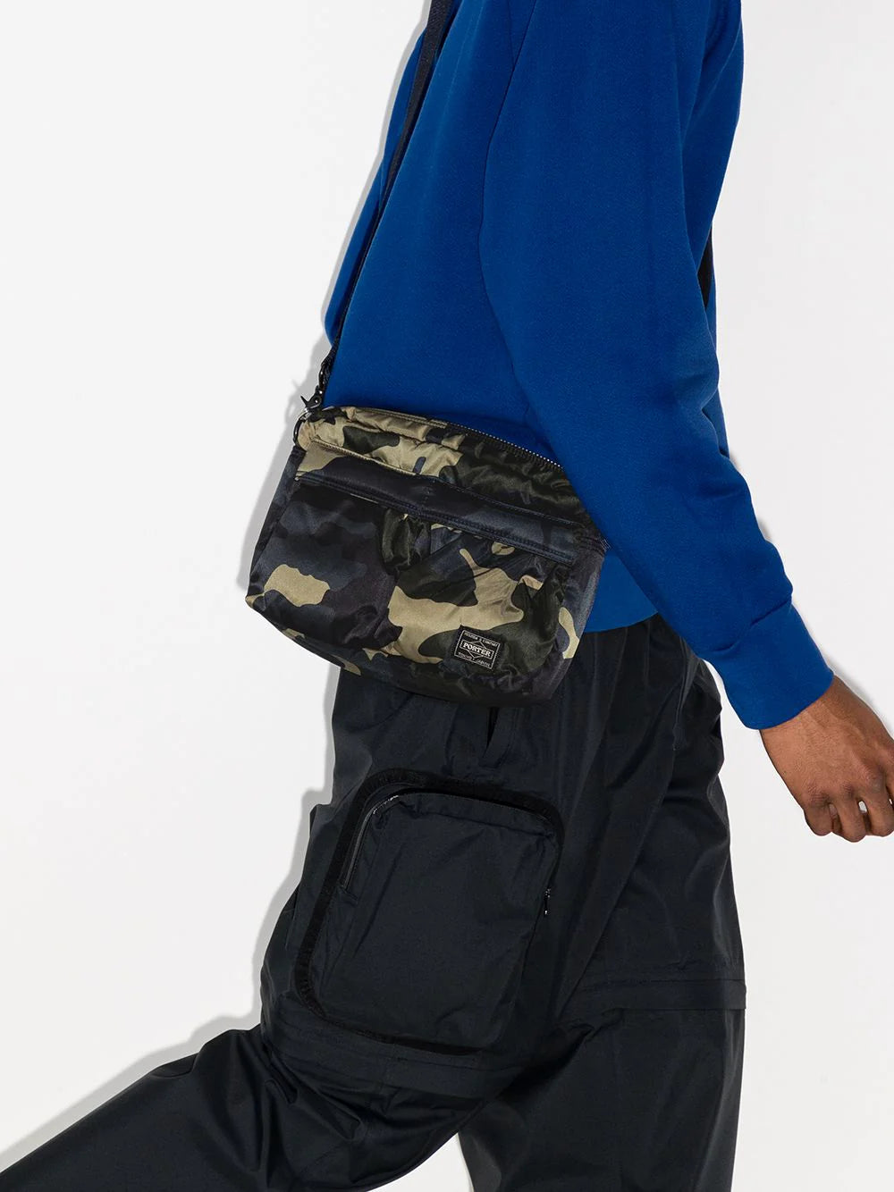 COUNTER SHADE NYLON CROSSBODY BAG