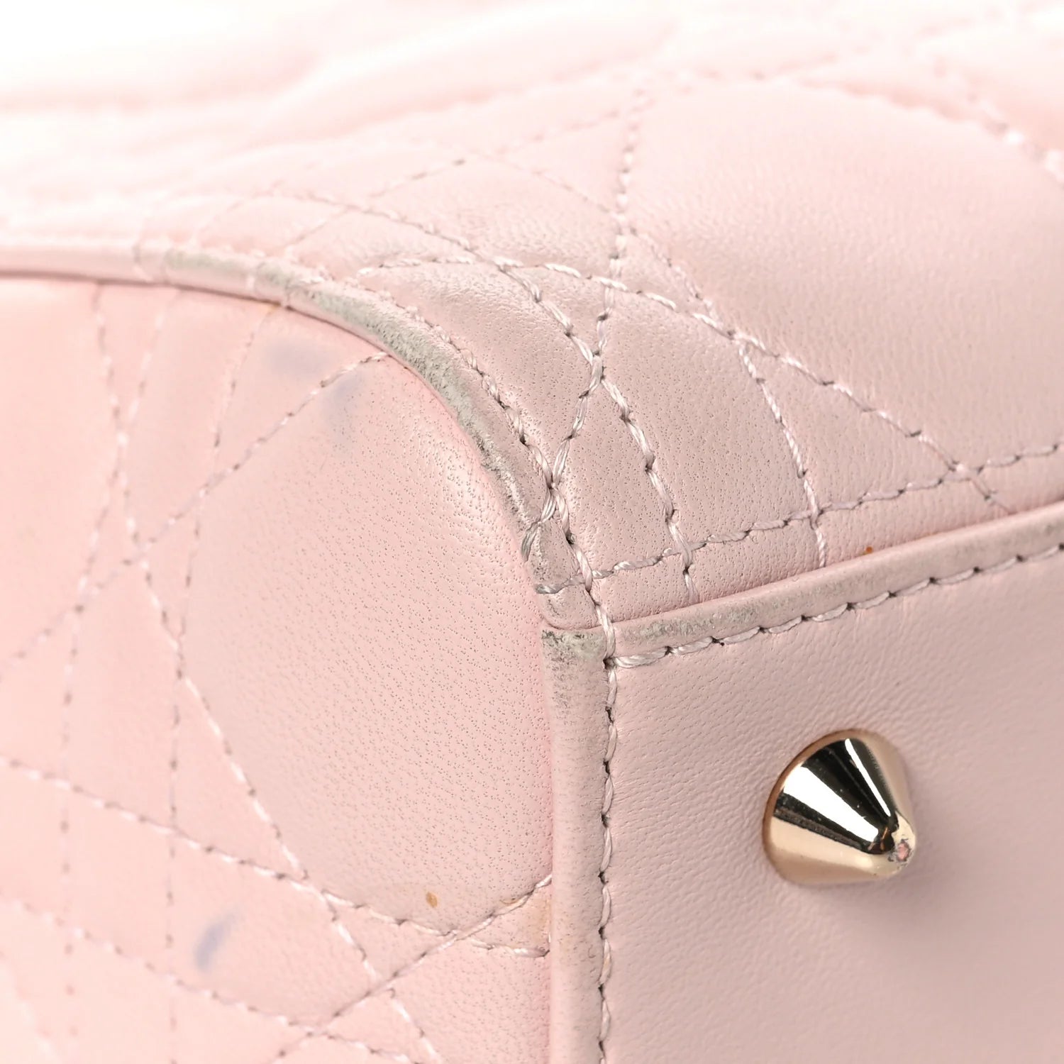 Lambskin Cannage Medium Lady Dior Light Pink