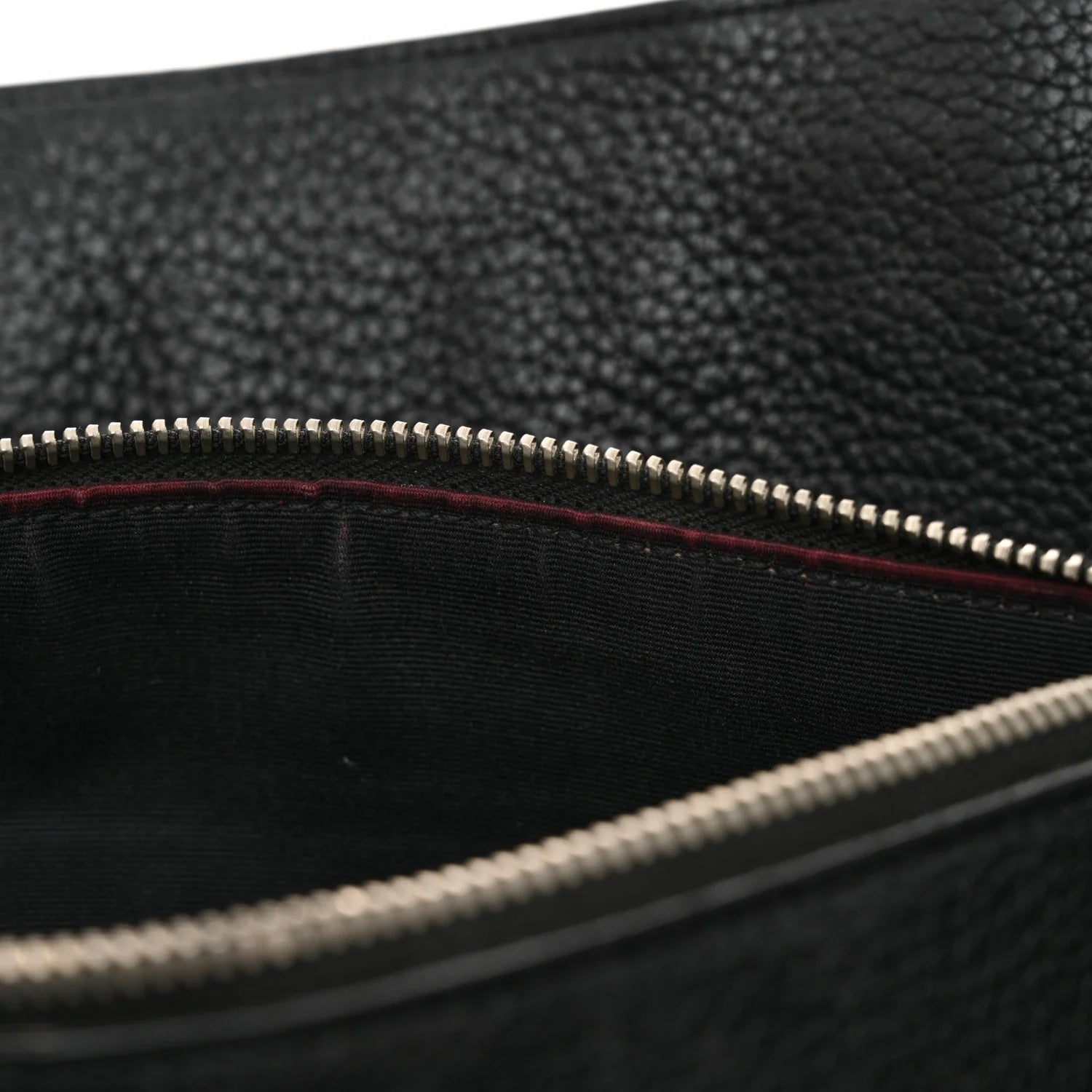 Grained Calfskin Medium Souple Sac De Jour Black