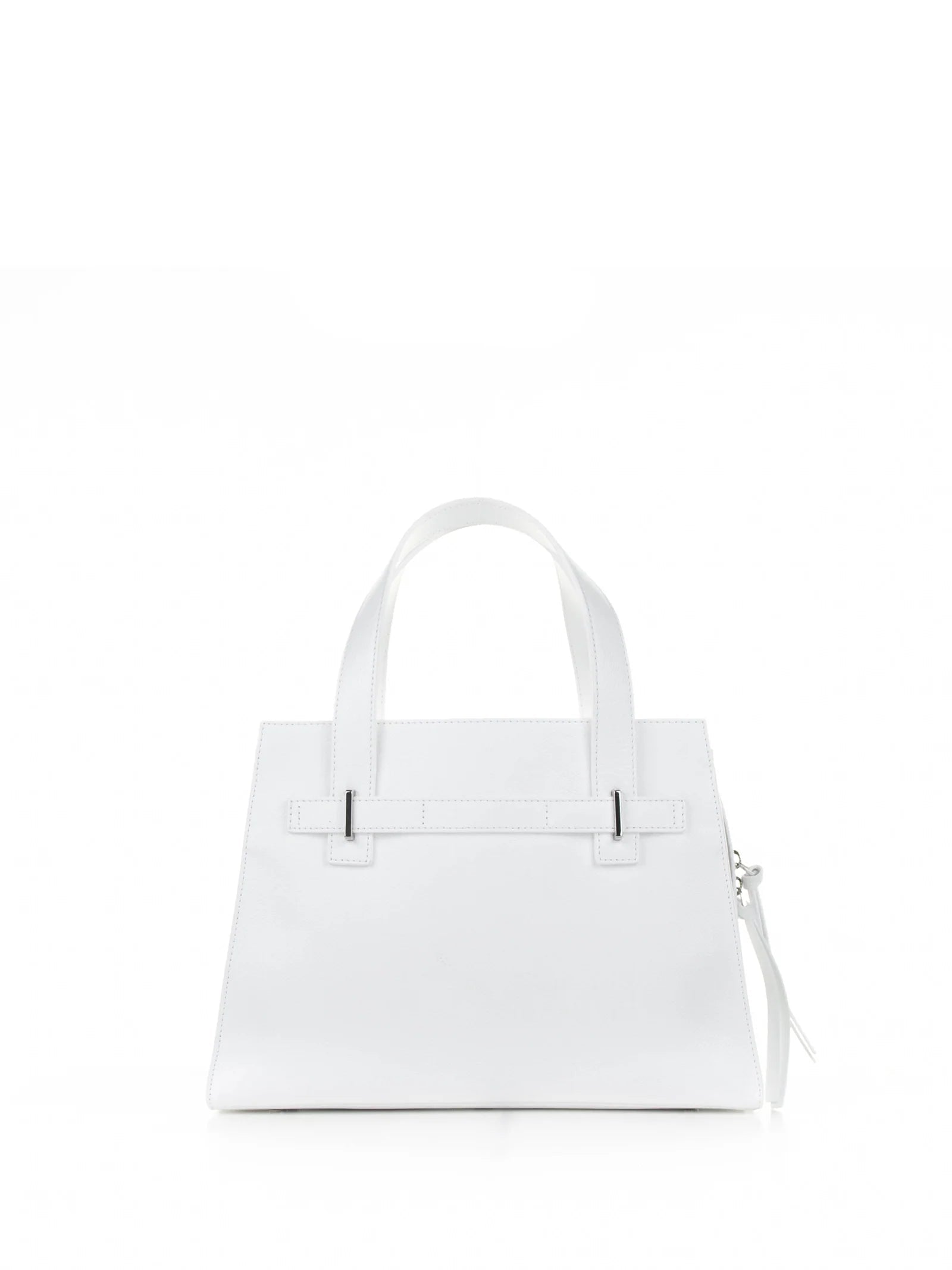 POSH MEDIUM WHITE HANDBAG with SHOULDER STRAP