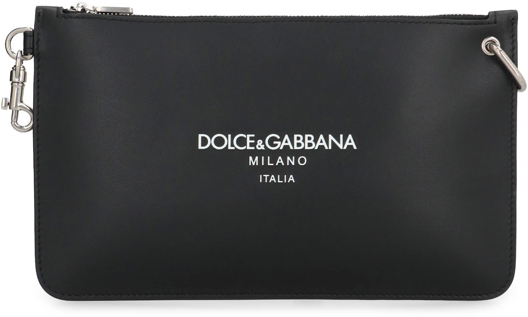 NECESSAIRE LEATHER FLAT POUCH