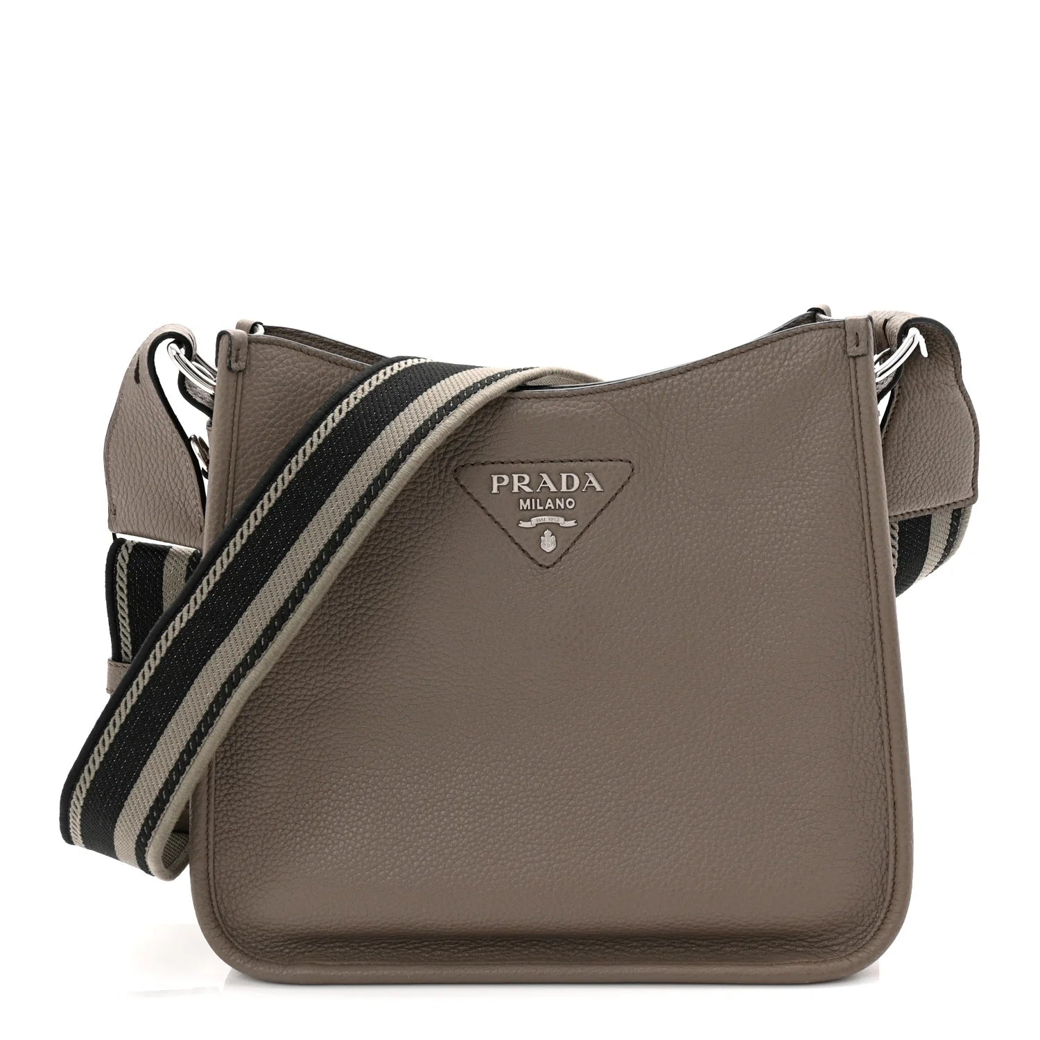 Vitello Daino Soft Hobo Messenger Bag Argilla
