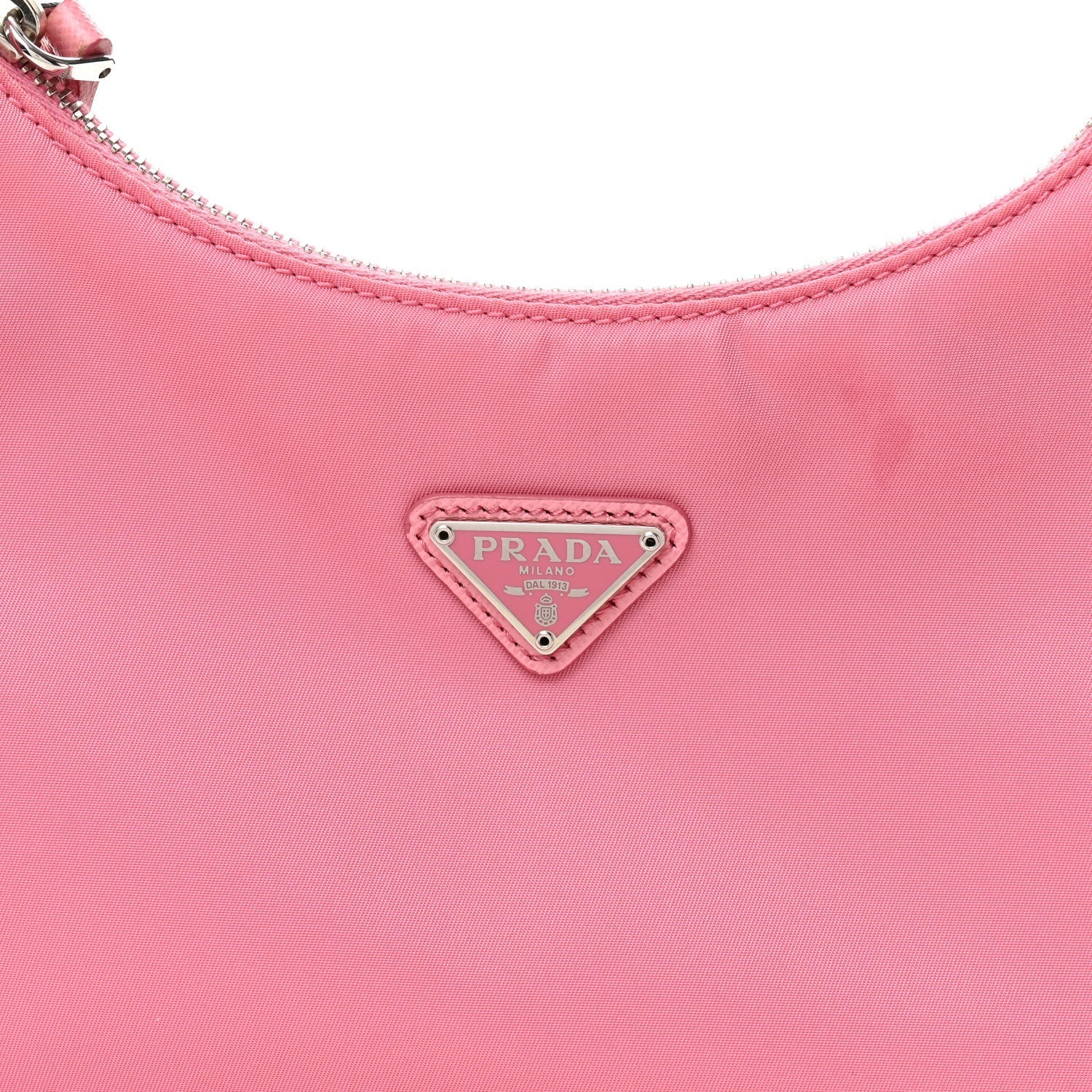 Tessuto Nylon Saffiano Mini Re-Edition 2005 Bag Begonia